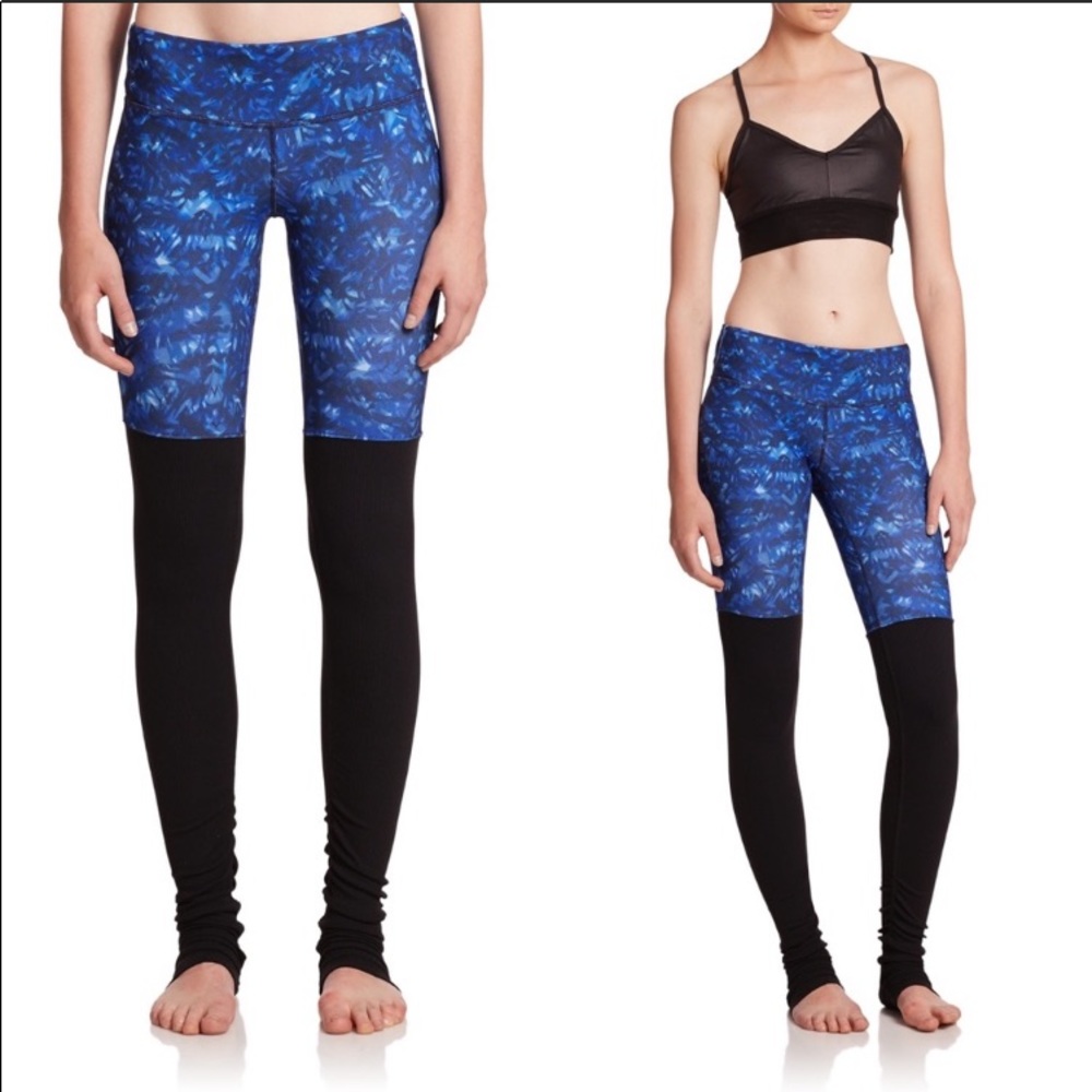 NWT ALO Kaleidoscope Print/Black Goddess Leggings